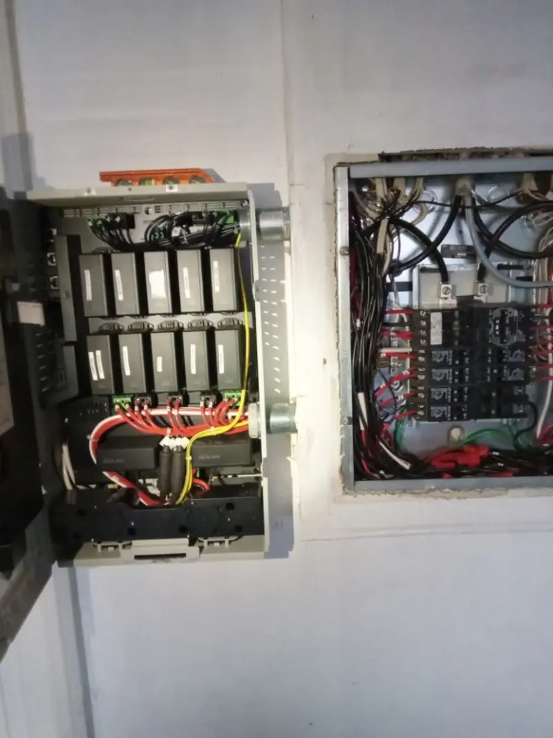 Electrical panel upgrade completed for Commercial Electrician Services in Hesston